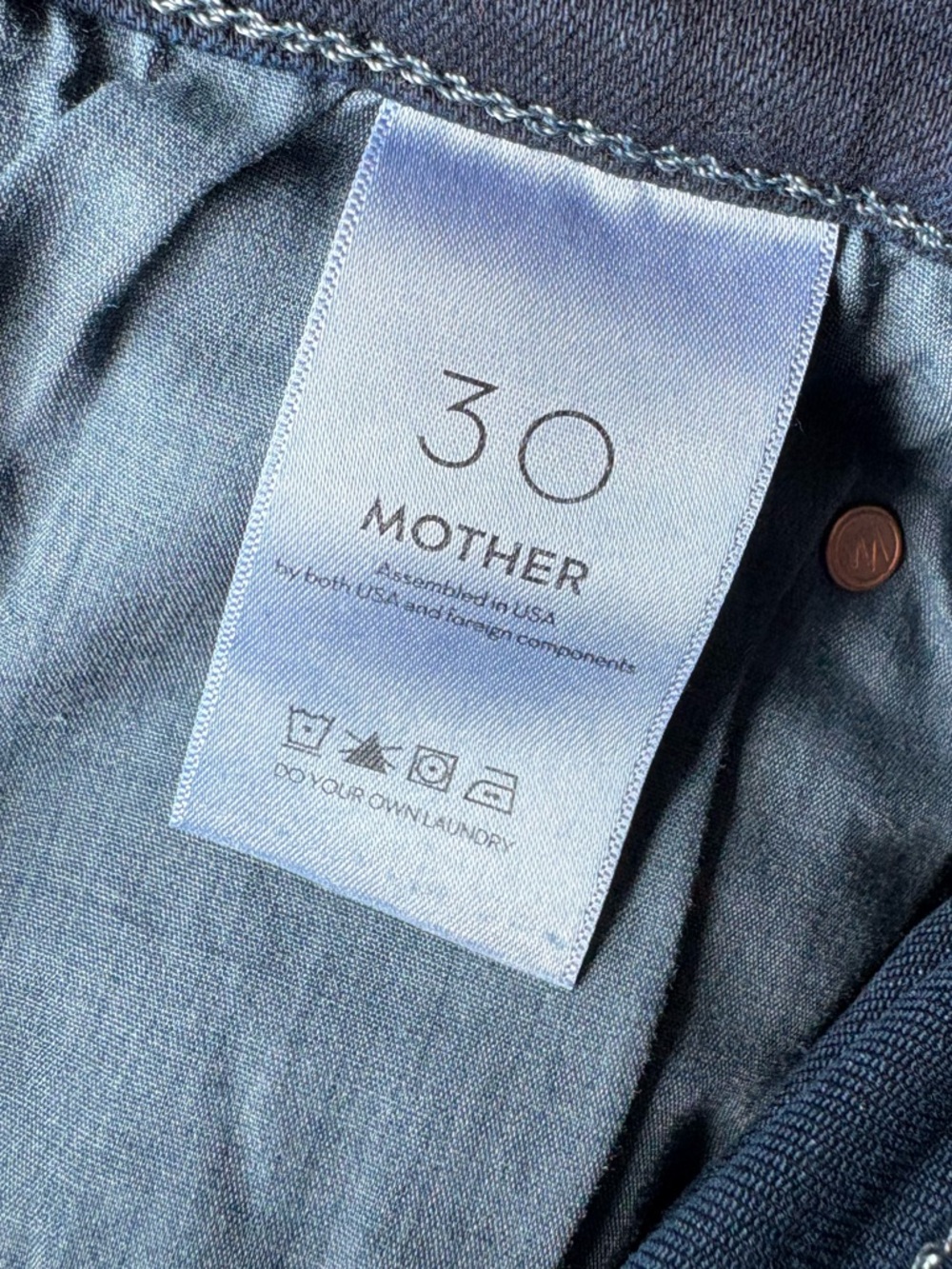 Mother Jeans The Mid Rise Dazzler Ankle Size 30 Chip On My Shoulder NWT - Picture 8 of 9
